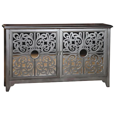 Taj Credenza with Decorative Grilles